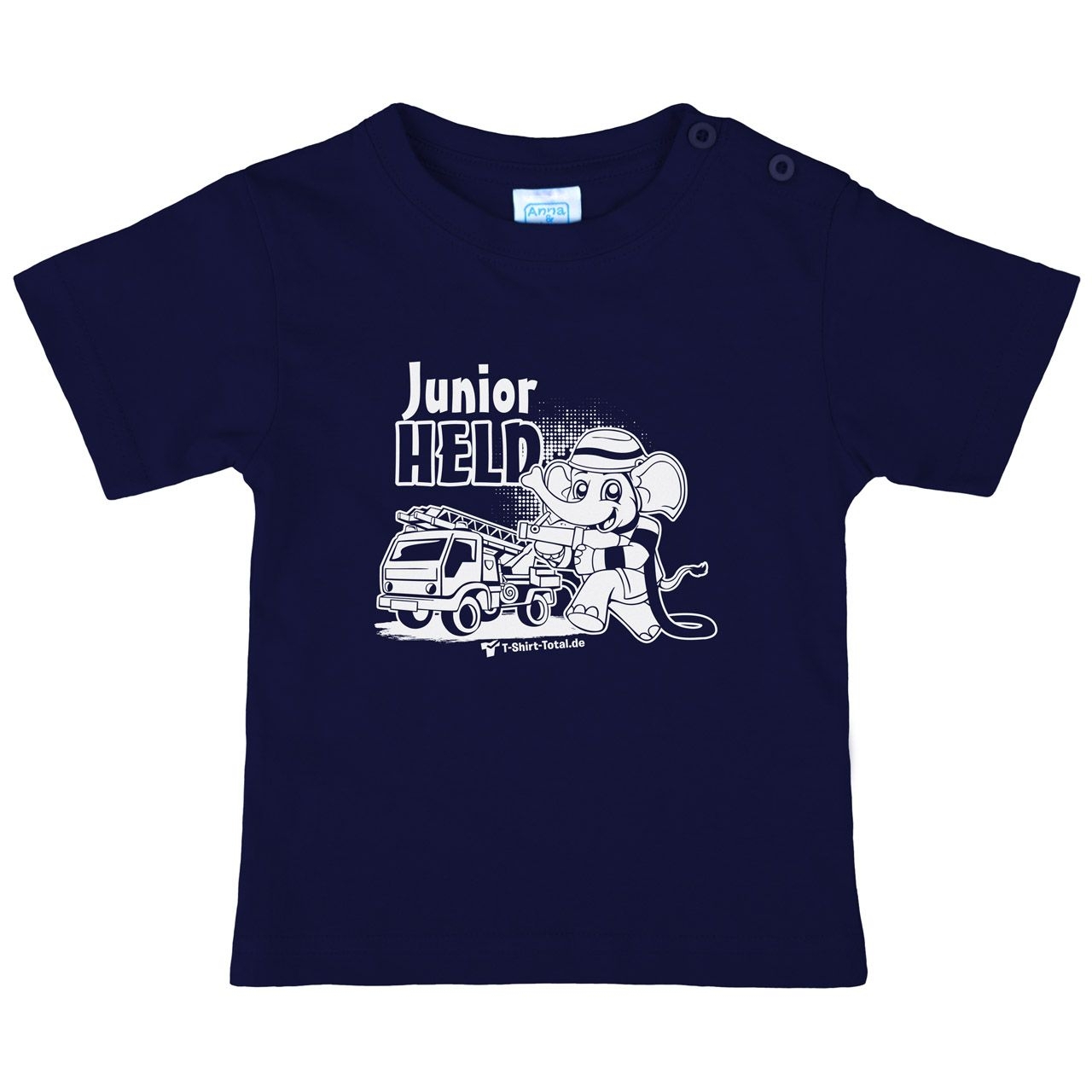 Junior Held Feuerwehr Kinder T-Shirt navy 68 / 74