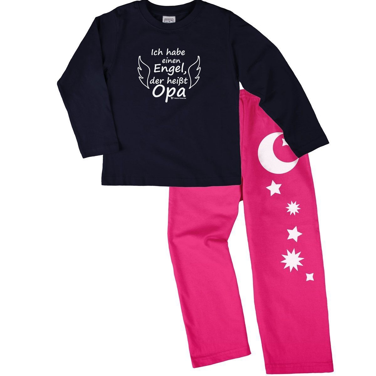Engel Opa Pyjama Set navy / pink 110 / 116