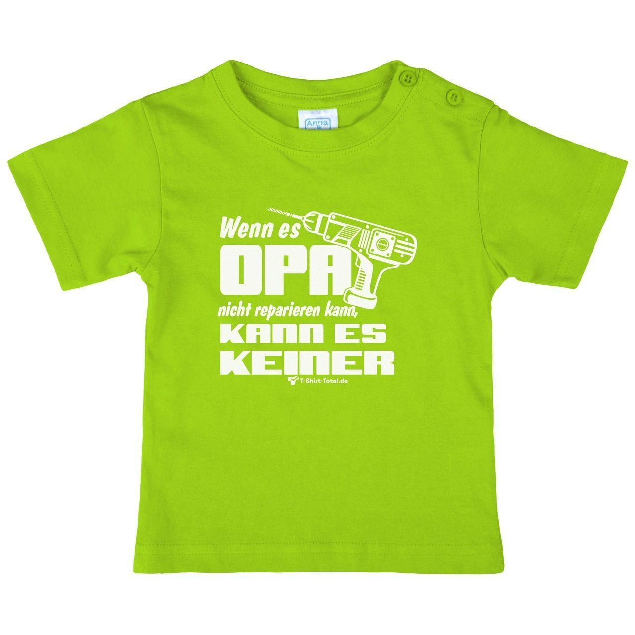 Wenn es Opa Kinder T-Shirt hellgrün 122 / 128