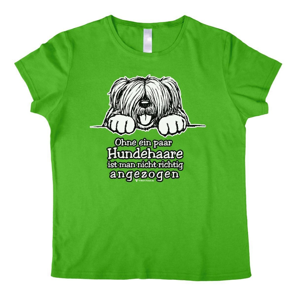 Hundehaare Woman T-Shirt grün Small