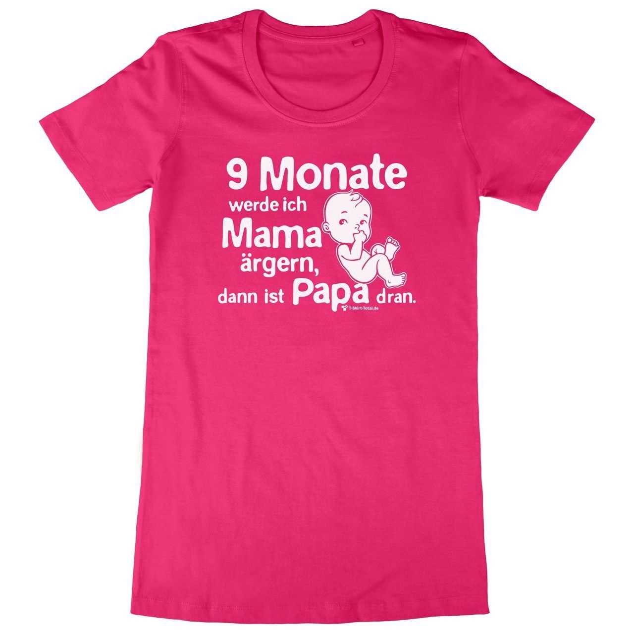 Mama ärgern Woman Long Shirt pink Extra Small