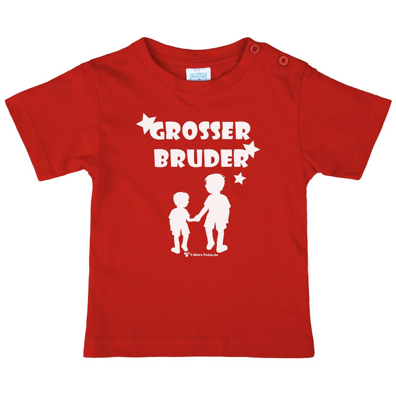 Großer Bruder JJ Kinder T-Shirt rot 122 / 128