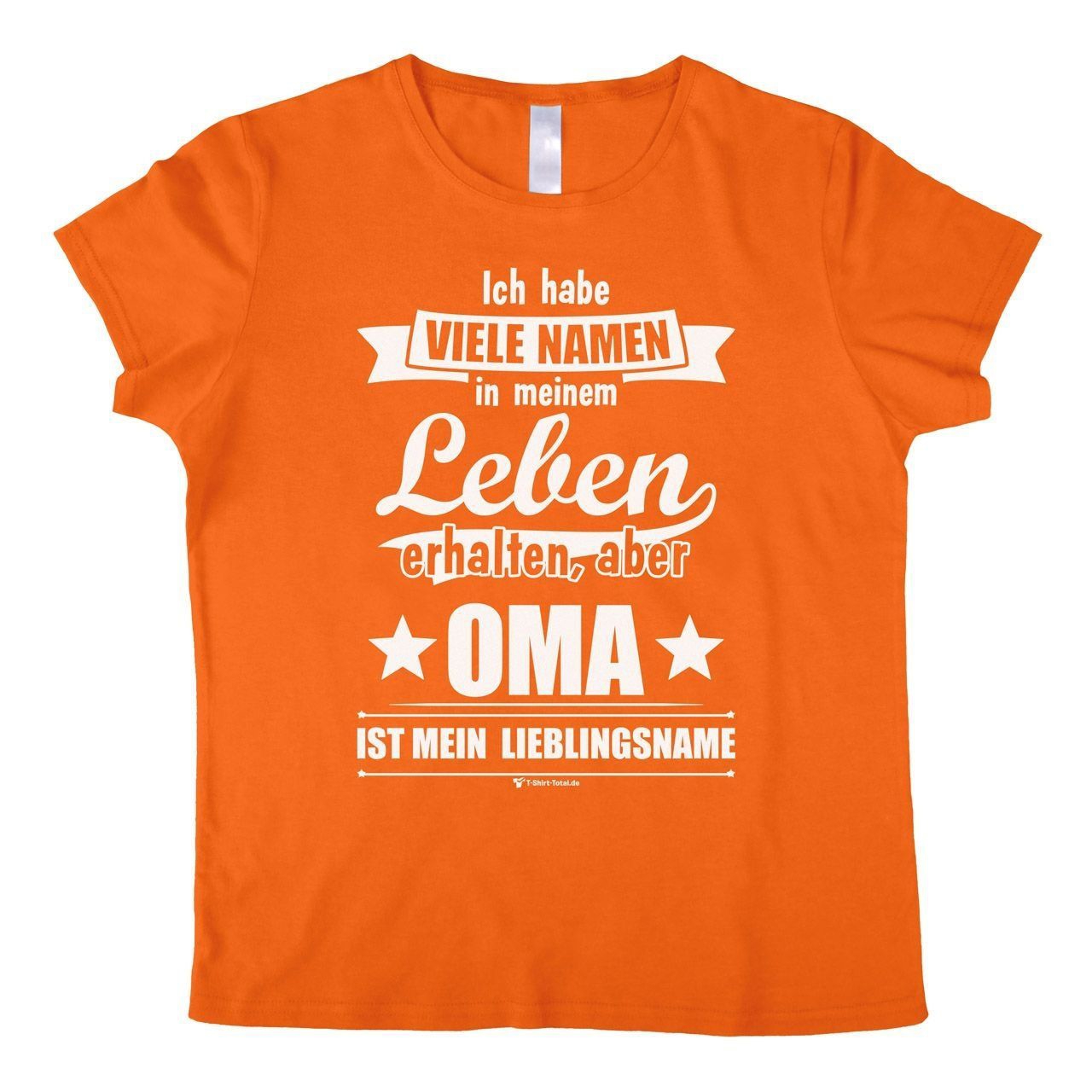 Lieblingsname Oma Woman T-Shirt orange Extra Large
