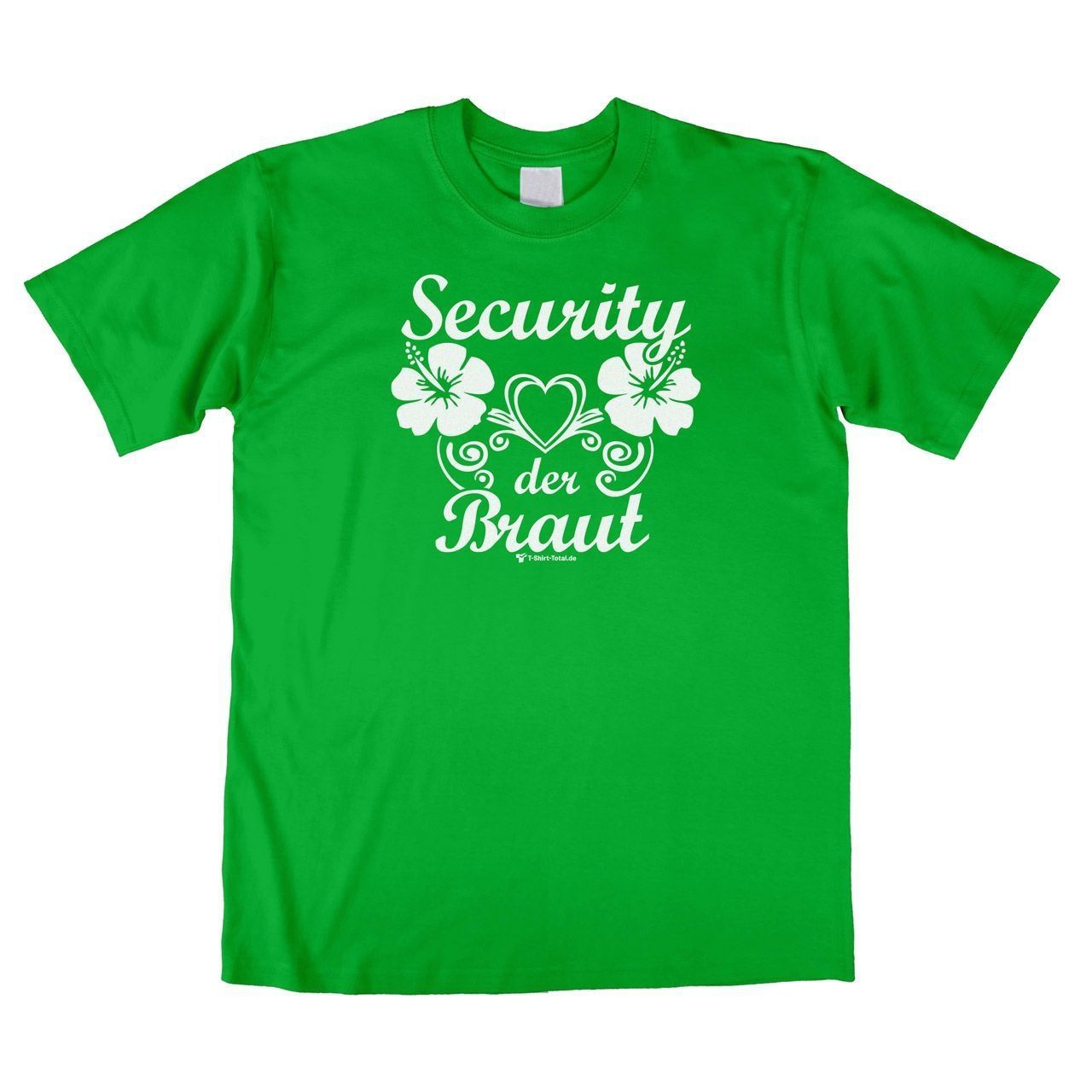 Security der Braut Unisex T-Shirt grün Medium