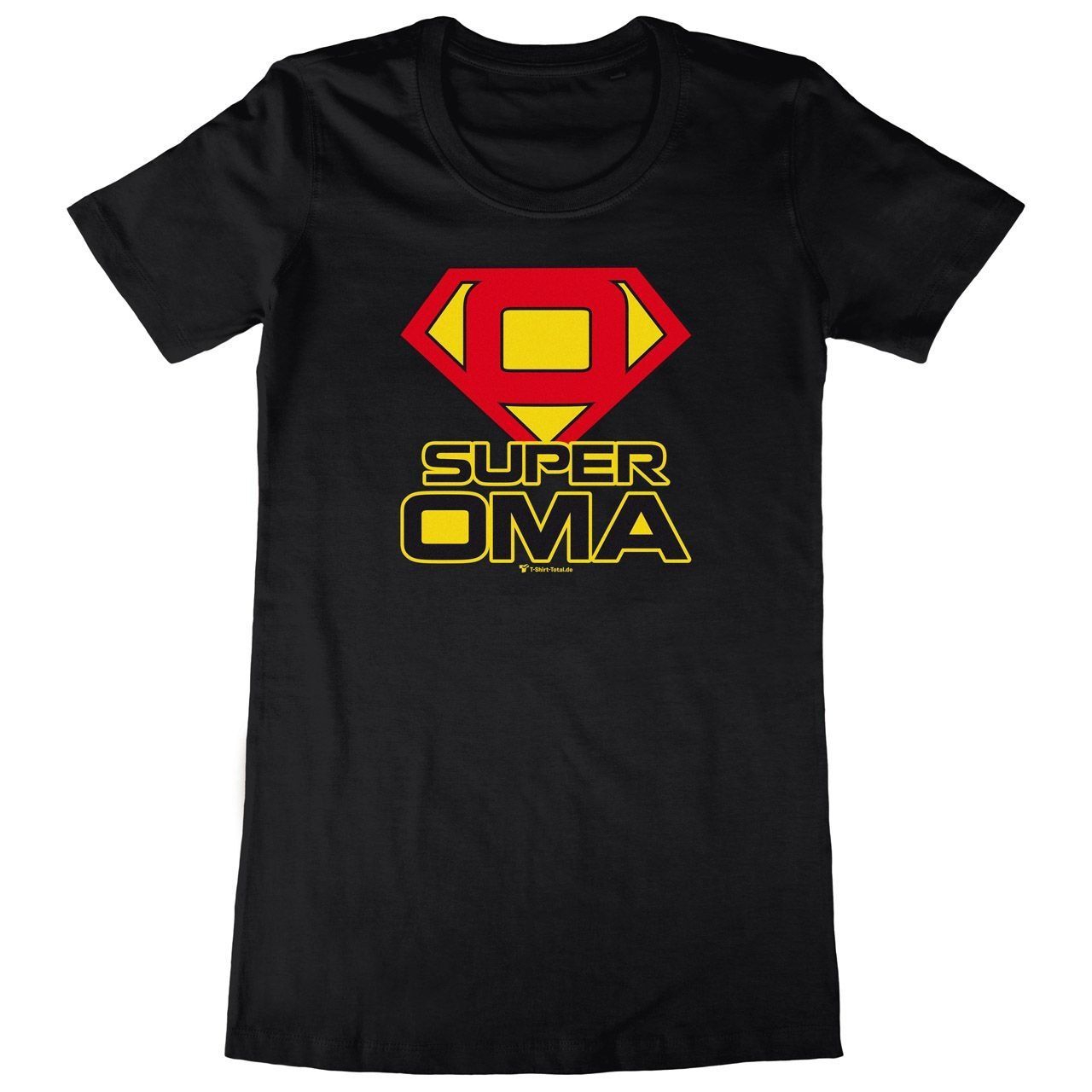 Super Oma Woman Long Shirt schwarz Small