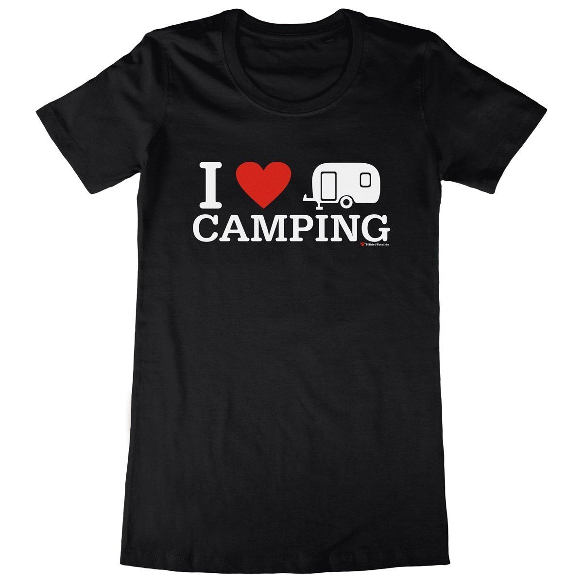 I love Camping Woman Long Shirt schwarz Extra Large