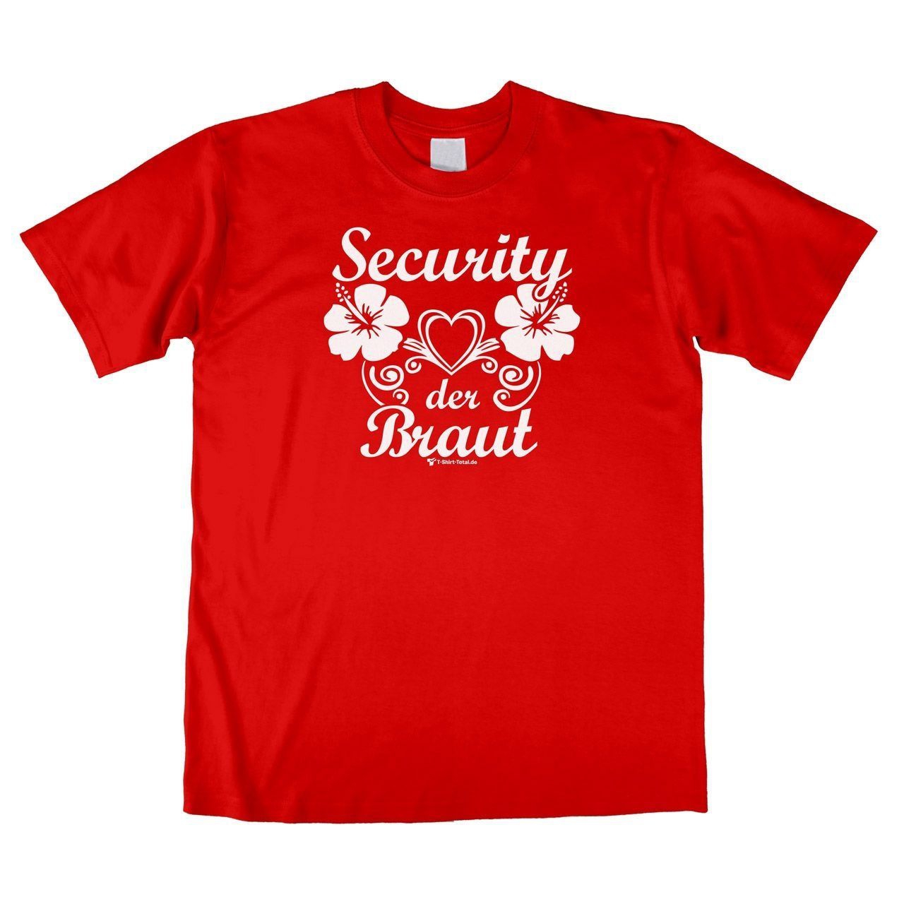 Security der Braut Unisex T-Shirt rot Medium
