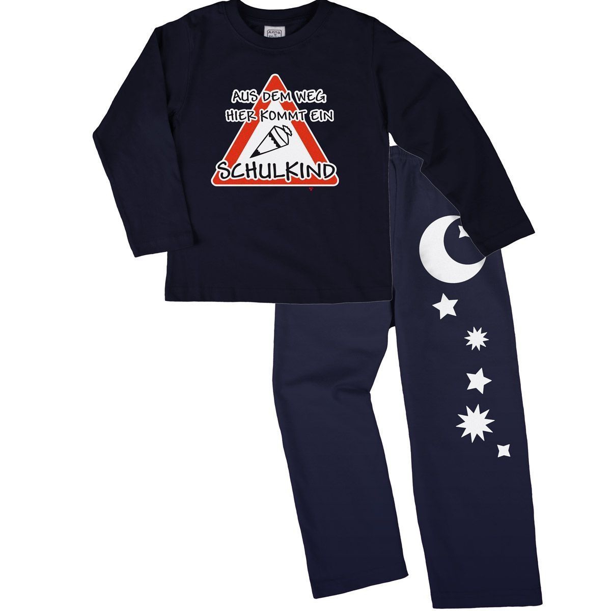 Kommt ein Schulkind Pyjama Set navy / navy 122 / 128
