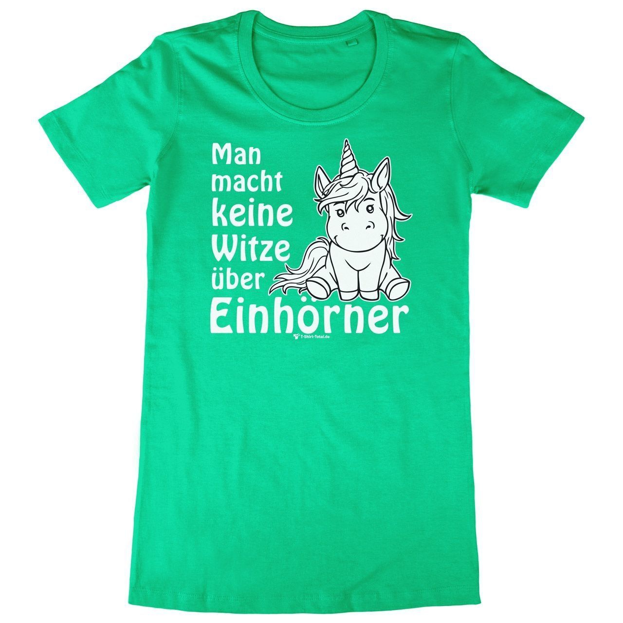 Einhorn Witze Woman Long Shirt grün Medium
