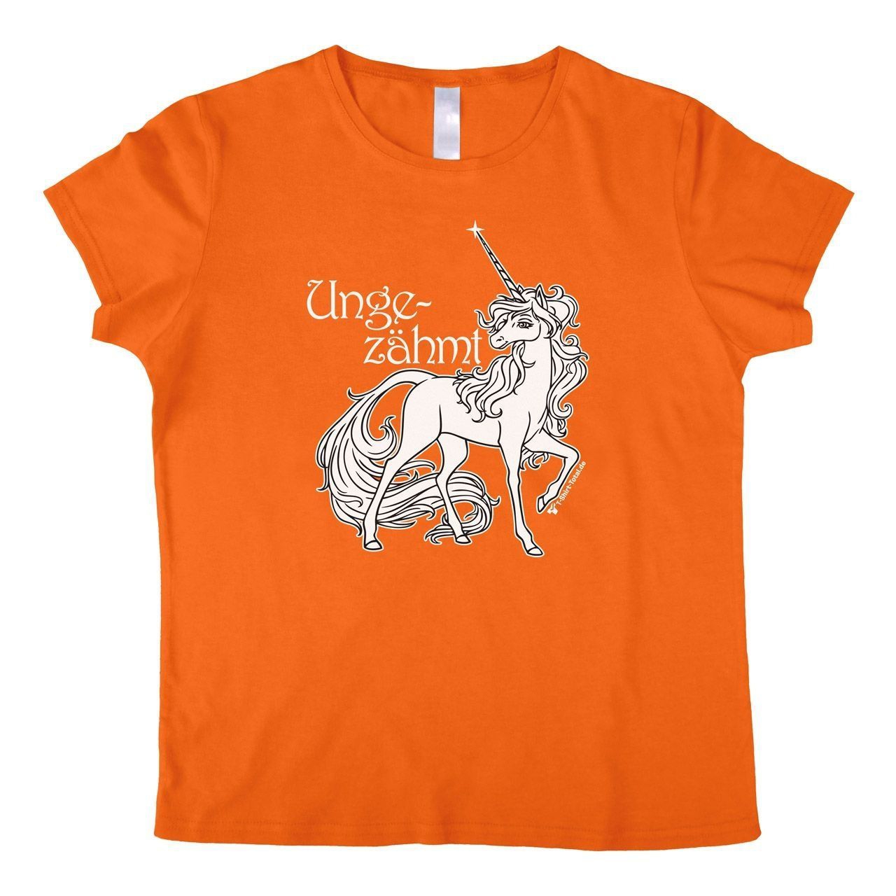 Einhorn Ungezähmt Woman T-Shirt orange Large