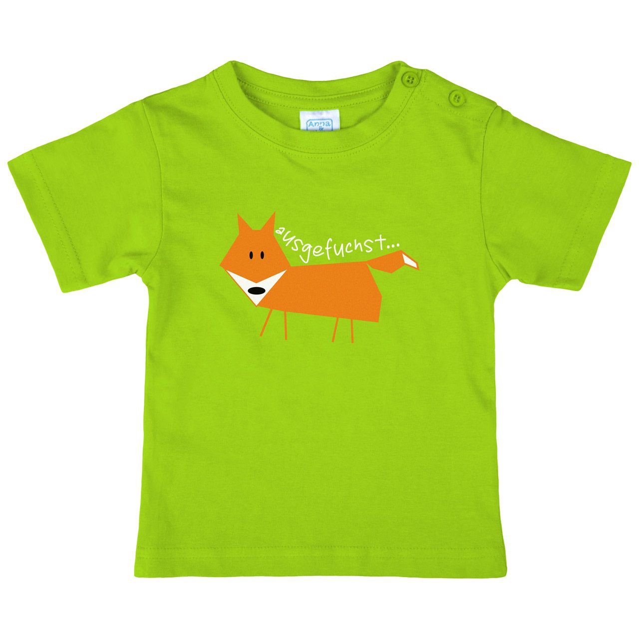 Ausgefuchst Kinder T-Shirt hellgrün 56 / 62