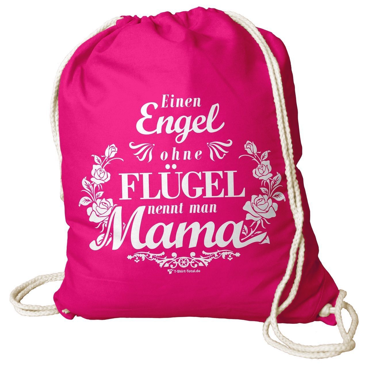 Mama ohne Flügel Rucksack Beutel pink