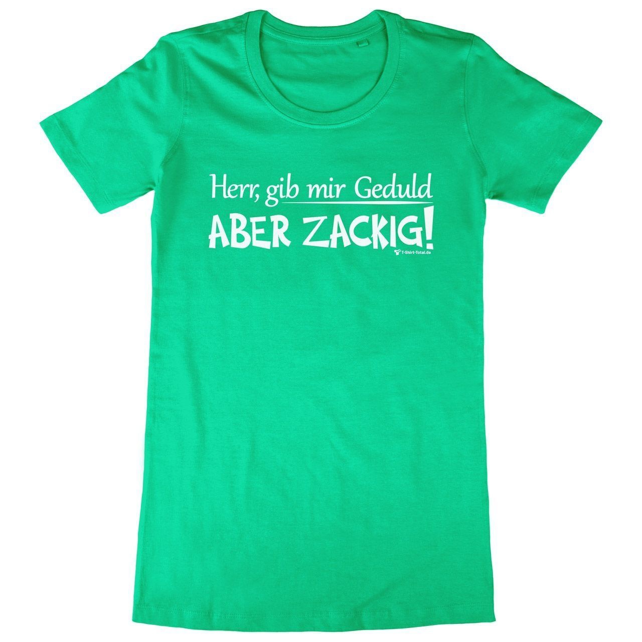 Aber zackig Woman Long Shirt grün Medium