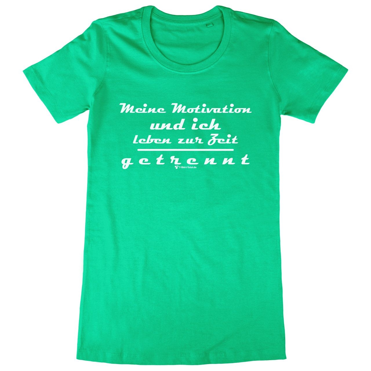 Meine Motivation und ich Woman Long Shirt grün 2-Extra Large