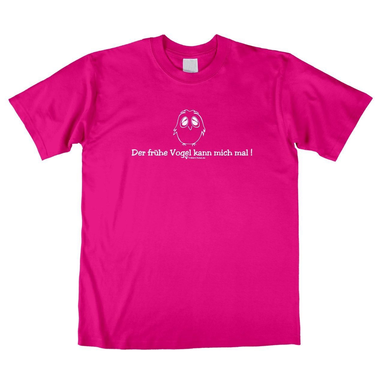 Der frühe Vogel Unisex T-Shirt pink Large