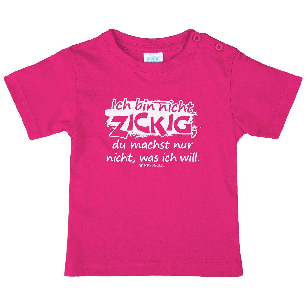 Bin nicht zickig Kinder T-Shirt pink 92