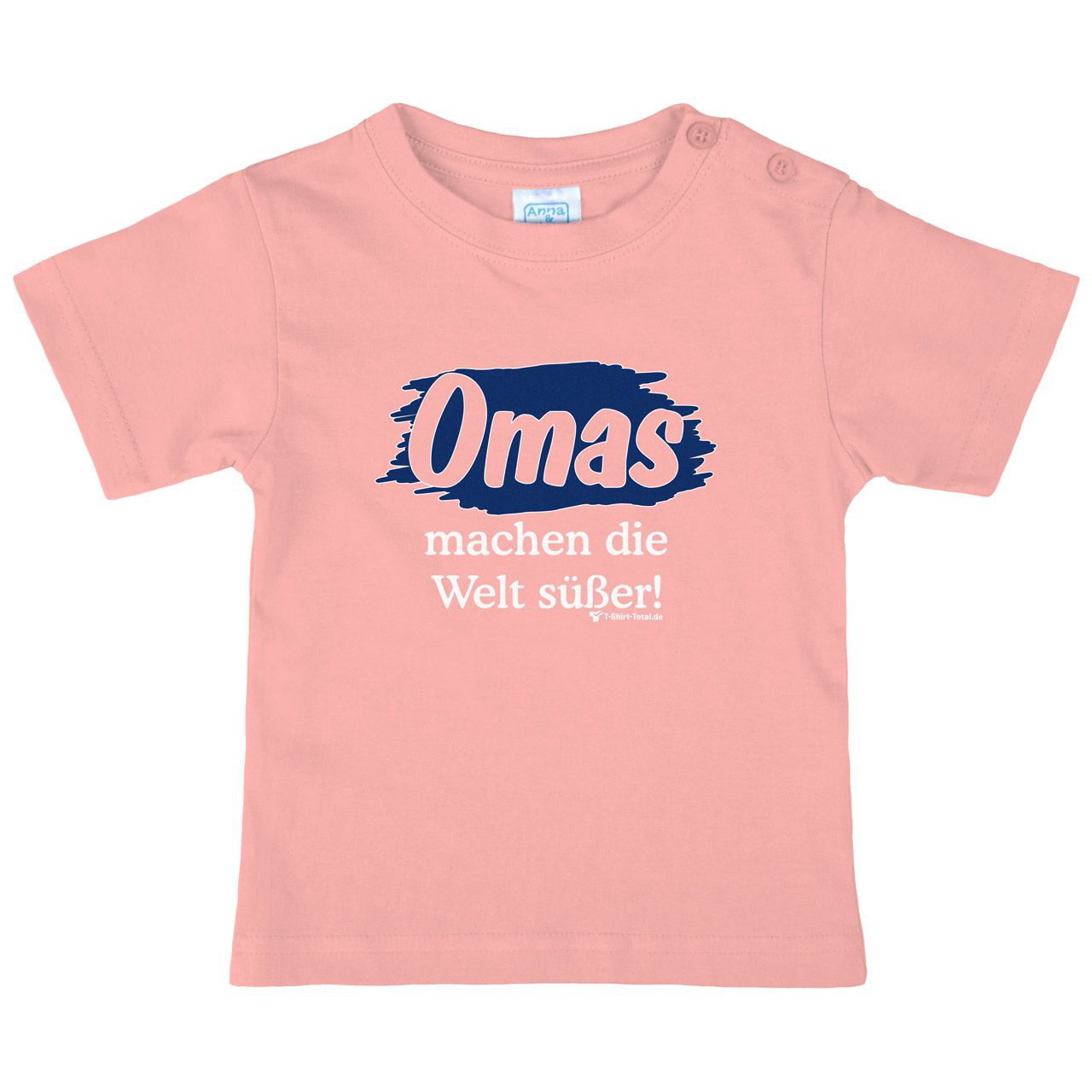 Welt süßer Oma Kinder T-Shirt rosa 110 / 116