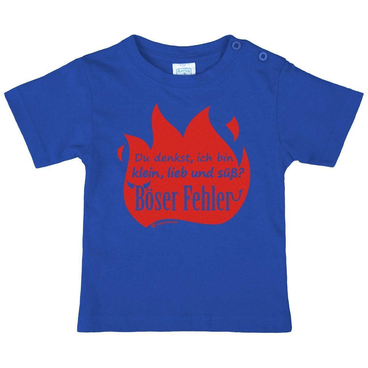 Böser Fehler Kinder T-Shirt royal 68 / 74