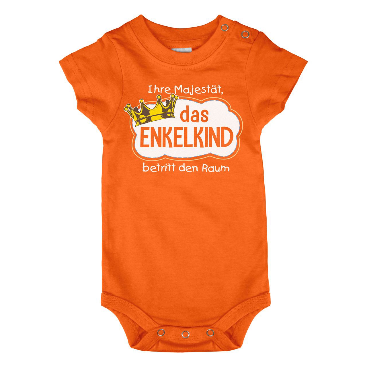 Majestät Enkelkind Baby Body Kurzarm orange 68 / 74