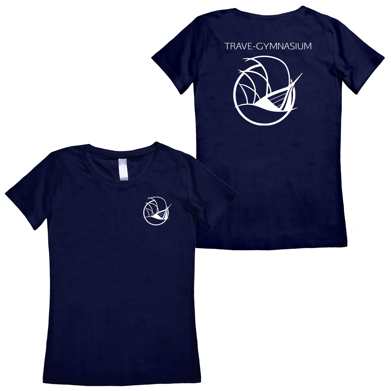 Trave Gymnasium Woman T-Shirt navy Medium