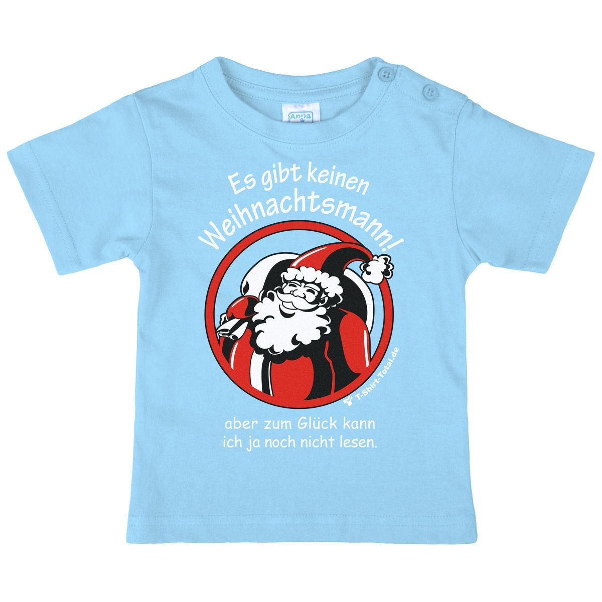 Gibt keinen Weihnachtsmann Kinder T-Shirt hellblau 80 / 86