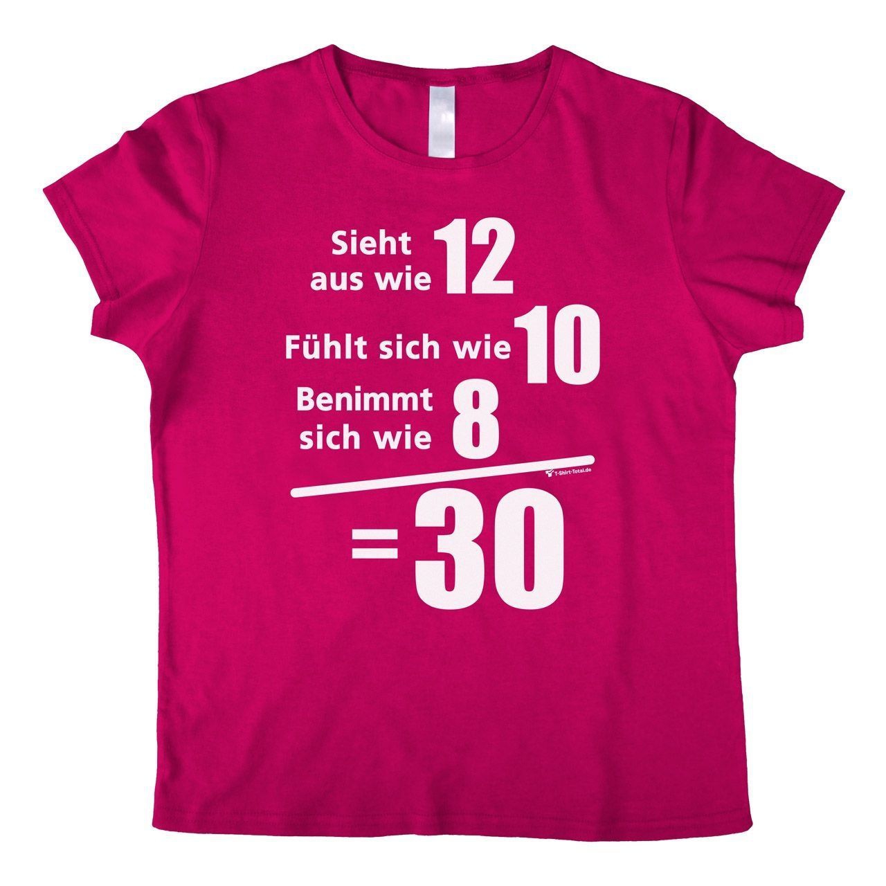 Sieht aus wie 12 Woman T-Shirt pink Small