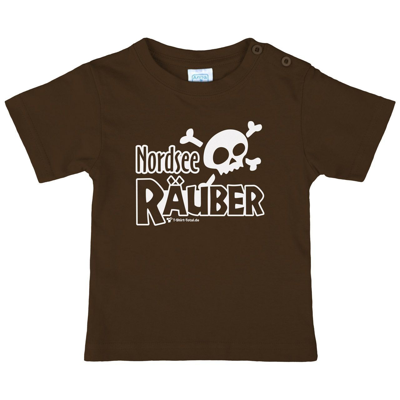Nordsee Räuber Kinder T-Shirt braun 110 / 116