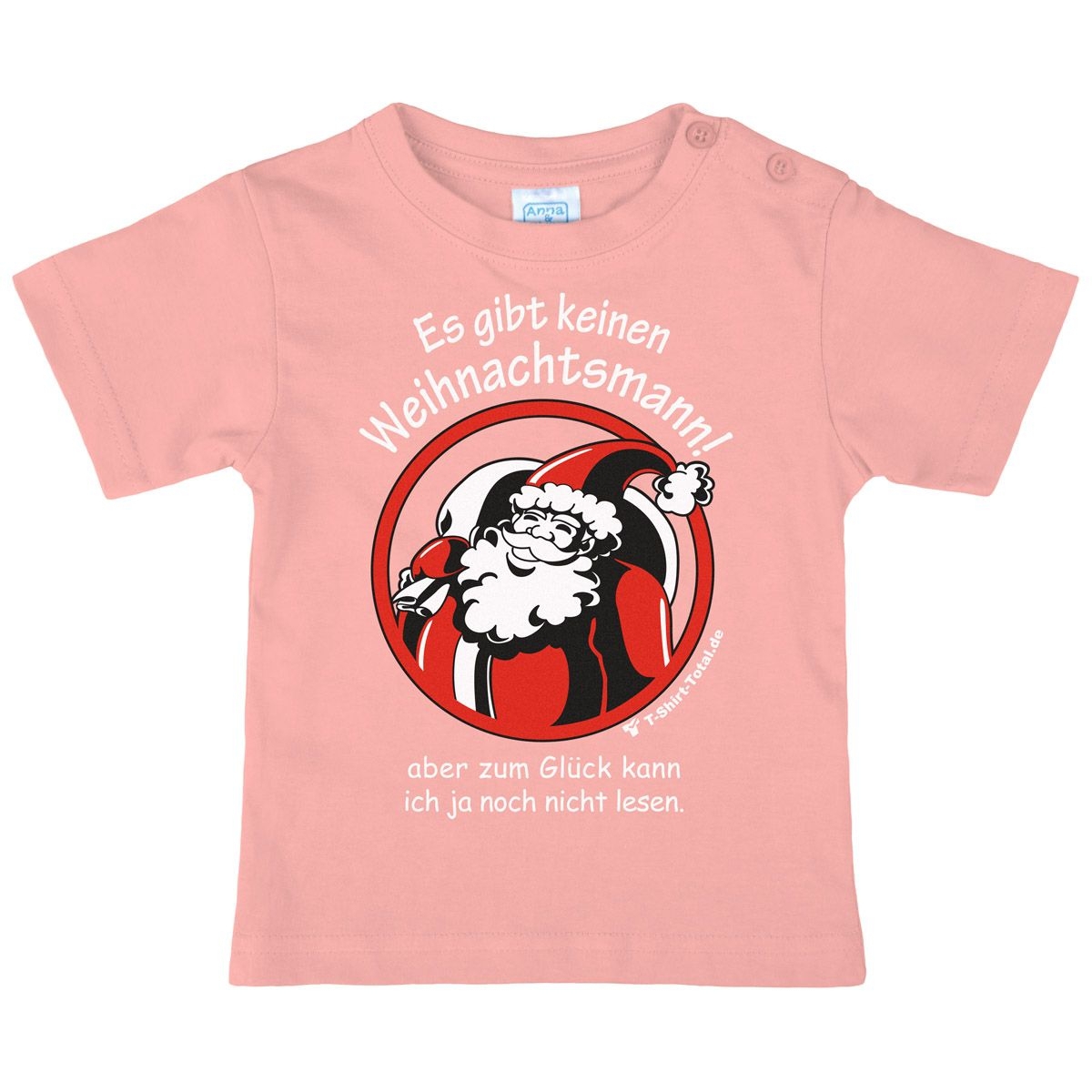 Gibt keinen Weihnachtsmann Kinder T-Shirt rosa 80 / 86