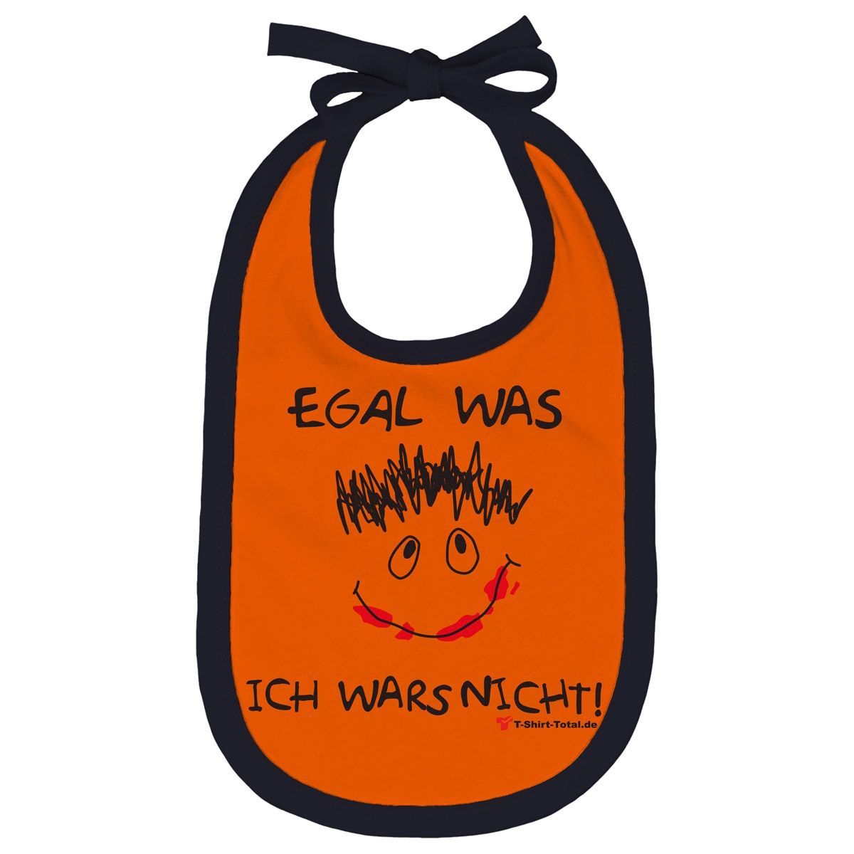 Egal was Lätzchen orange / navy