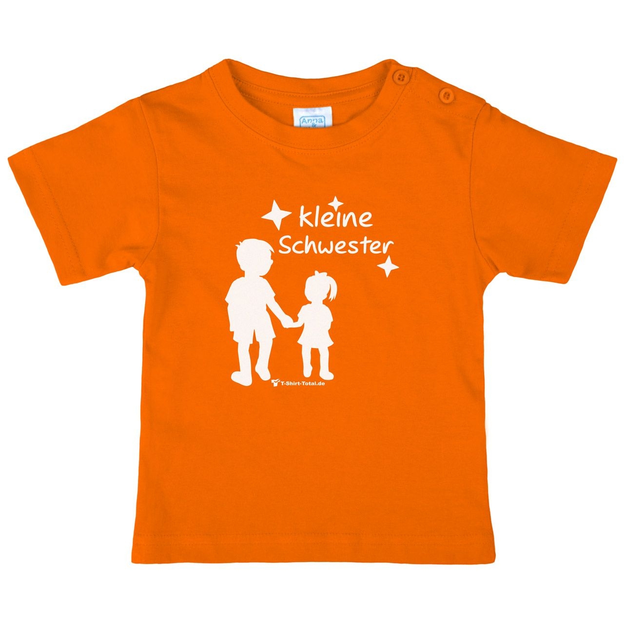 Kleine Schwester JM Kinder T-Shirt orange 68 / 74