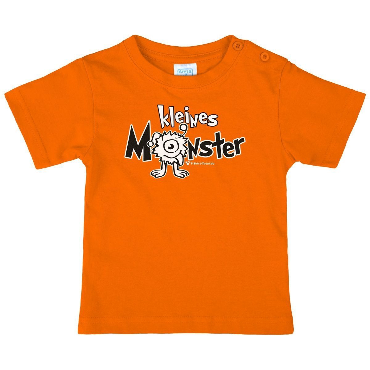 Kleines Monster Kinder T-Shirt orange 110 / 116