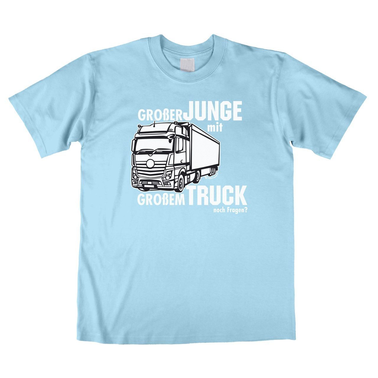 Großer Junge mit großem Truck Unisex T-Shirt hellblau Extra Large
