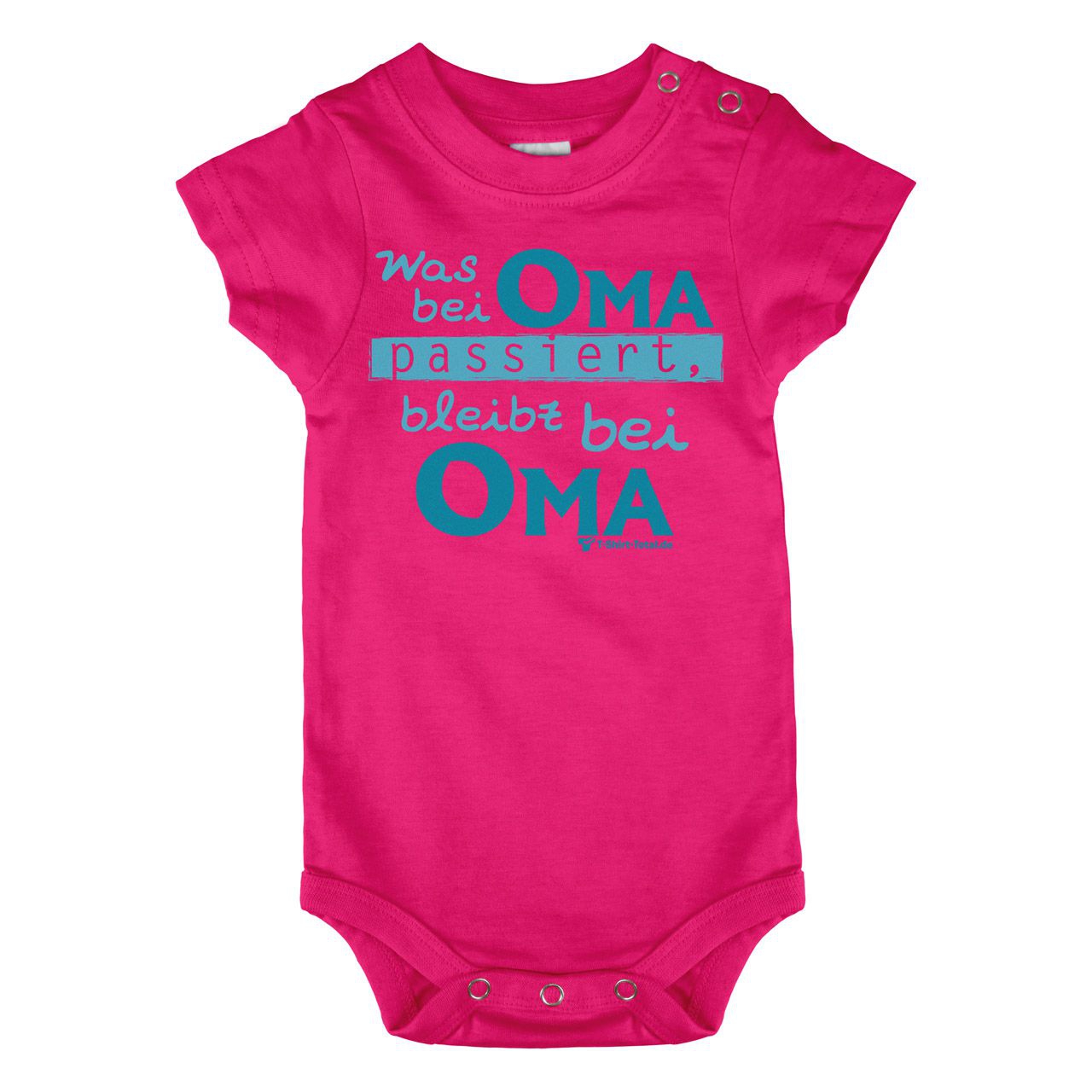 Was bei Oma passiert Baby Body Kurzarm pink 56 / 62