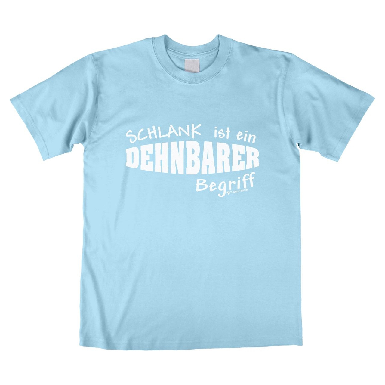 Dehnbar Unisex T-Shirt hellblau Extra Large