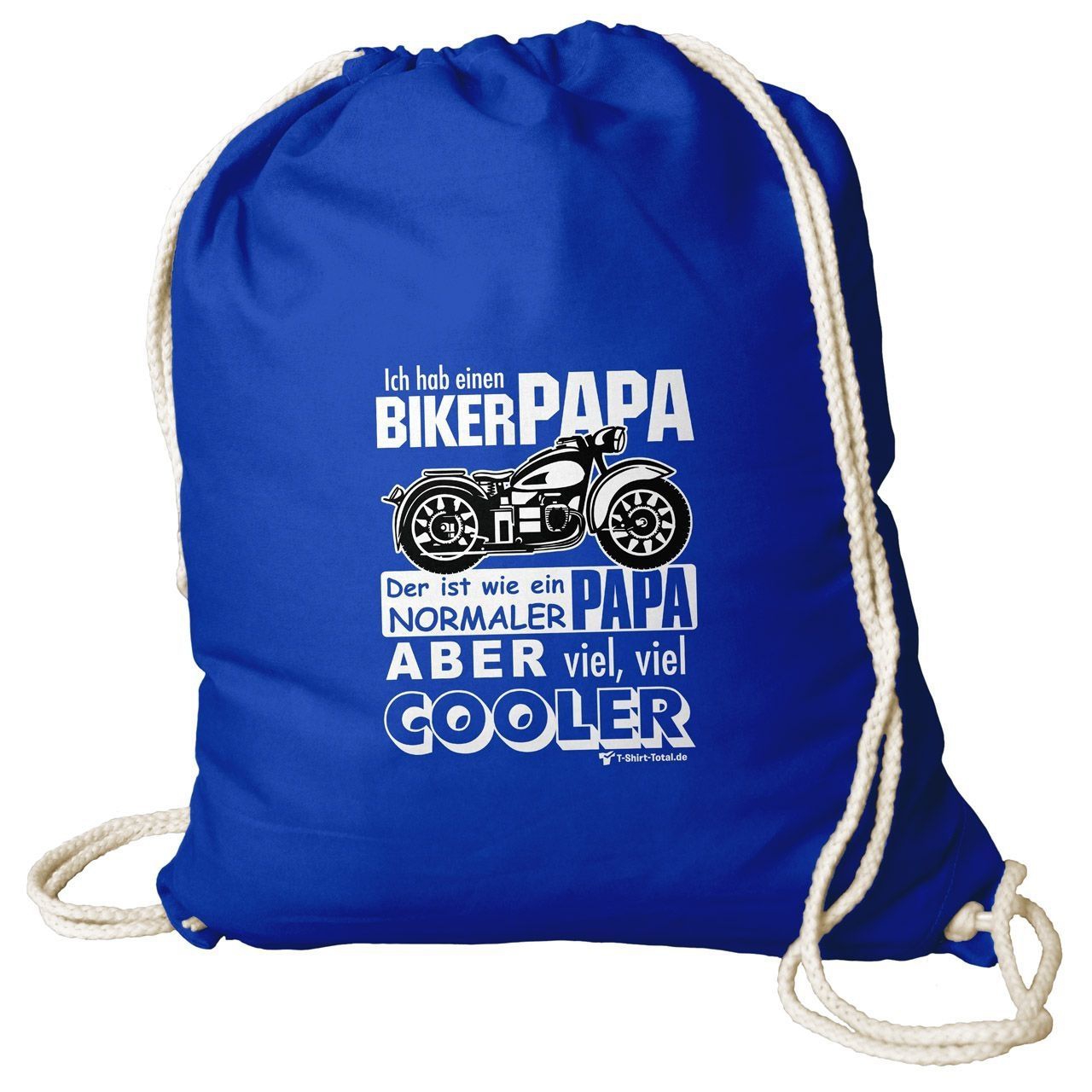 Biker Papa Rucksack Beutel royal