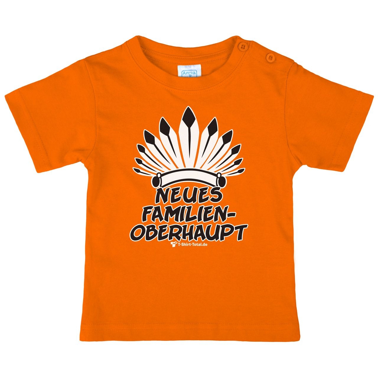 Familienoberhaupt Kinder T-Shirt orange 68 / 74