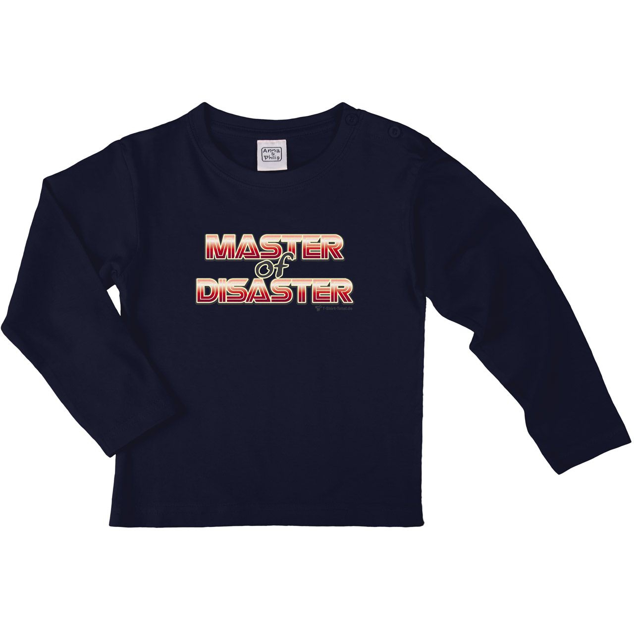 Master of Disaster Kinder Langarm Shirt navy 110 / 116