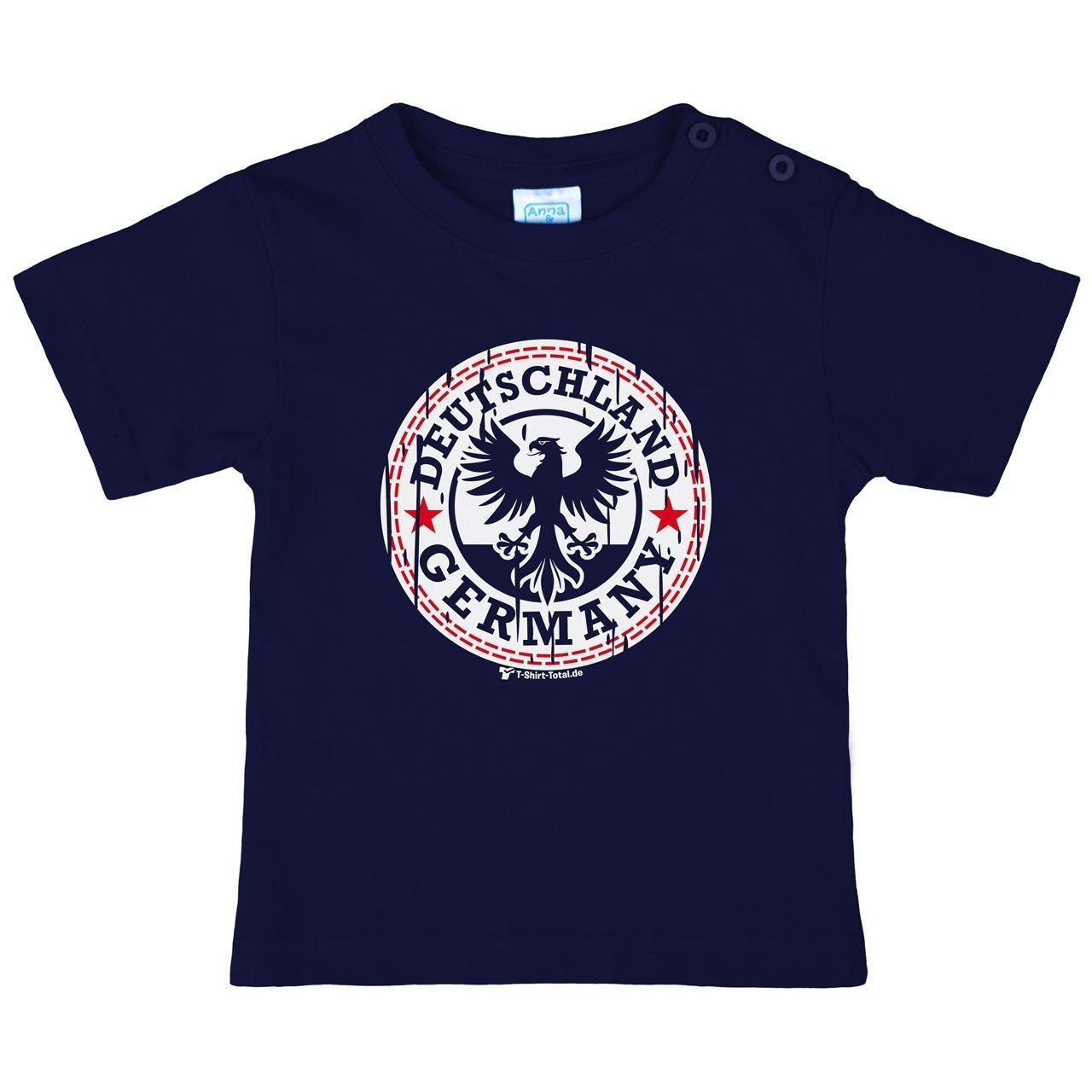 Germany Button Kinder T-Shirt navy 122 / 128