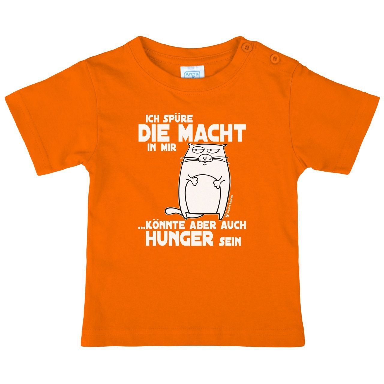 Spüre die Macht Kinder T-Shirt orange 104