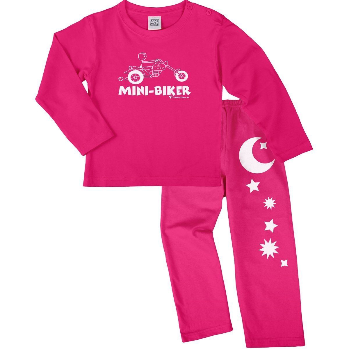 Mini Biker Pyjama Set pink / pink 122 / 128