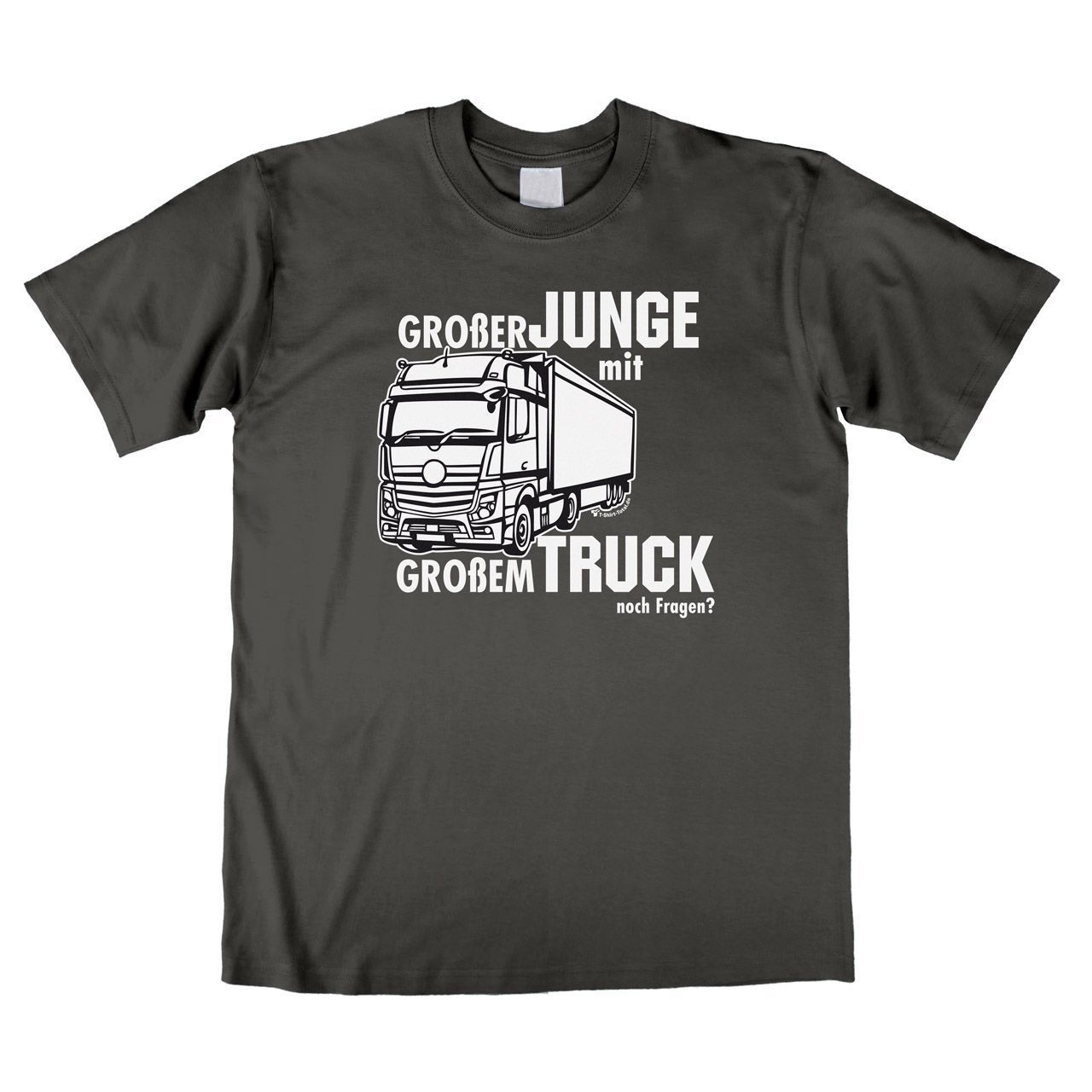 Großer Junge mit großem Truck Unisex T-Shirt grau Extra Large
