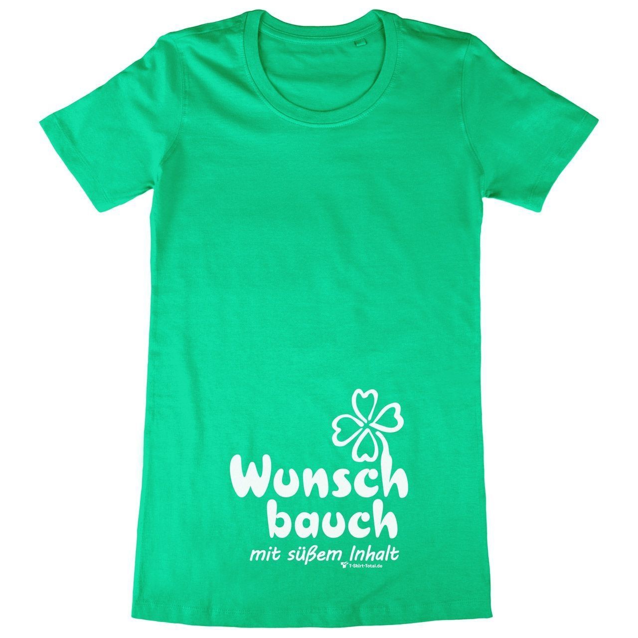 Wunschbauch Woman Long Shirt grün Extra Small