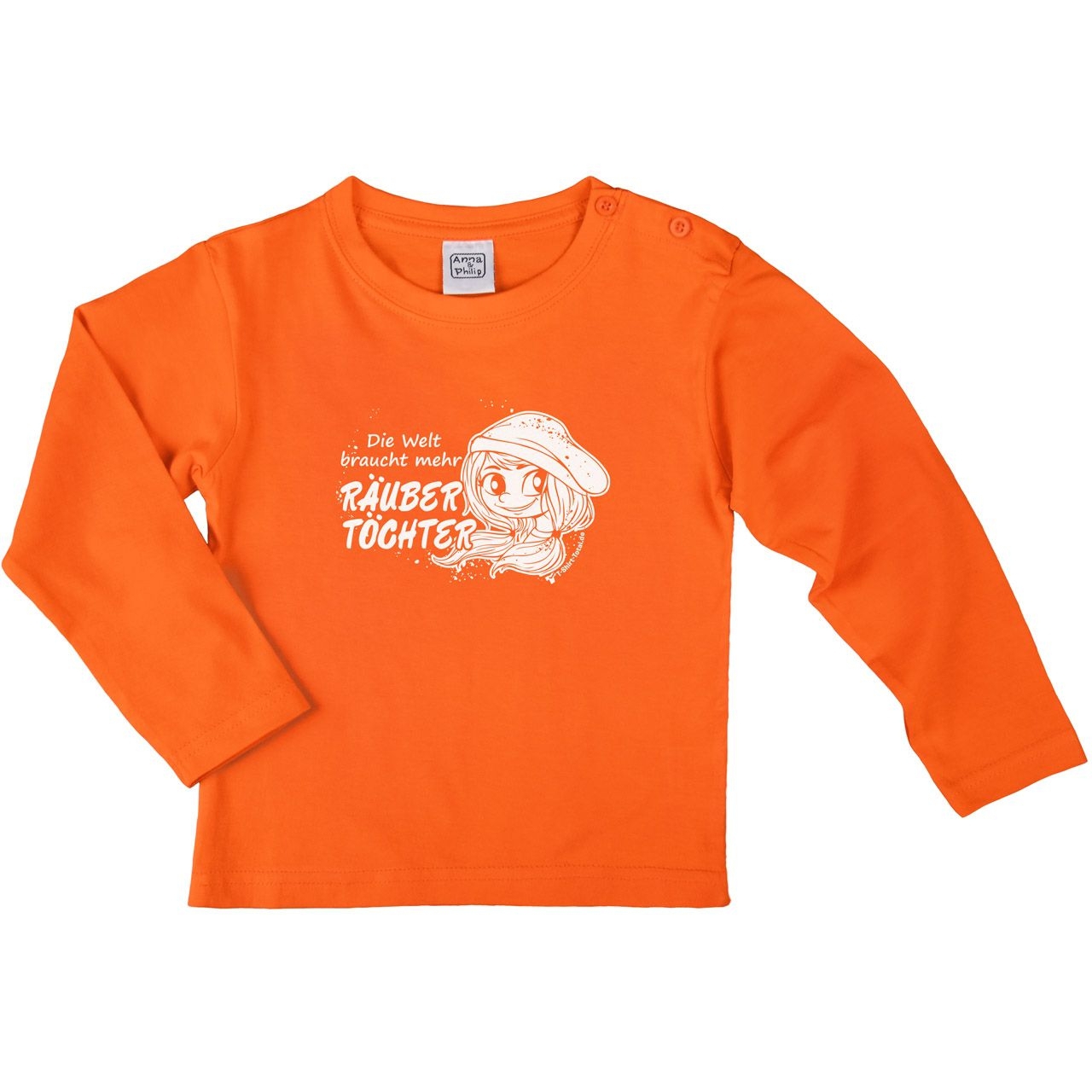 Räubertöchter Kinder Langarm Shirt orange 104