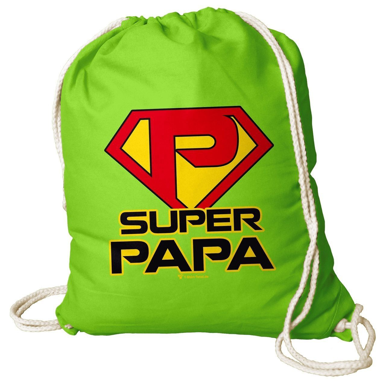 Super Papa Rucksack Beutel hellgrün