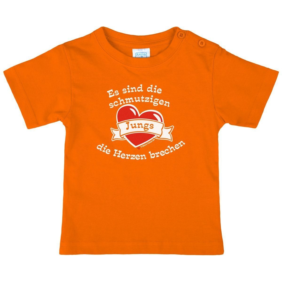 Schmutzige Jungs Kinder T-Shirt orange 98