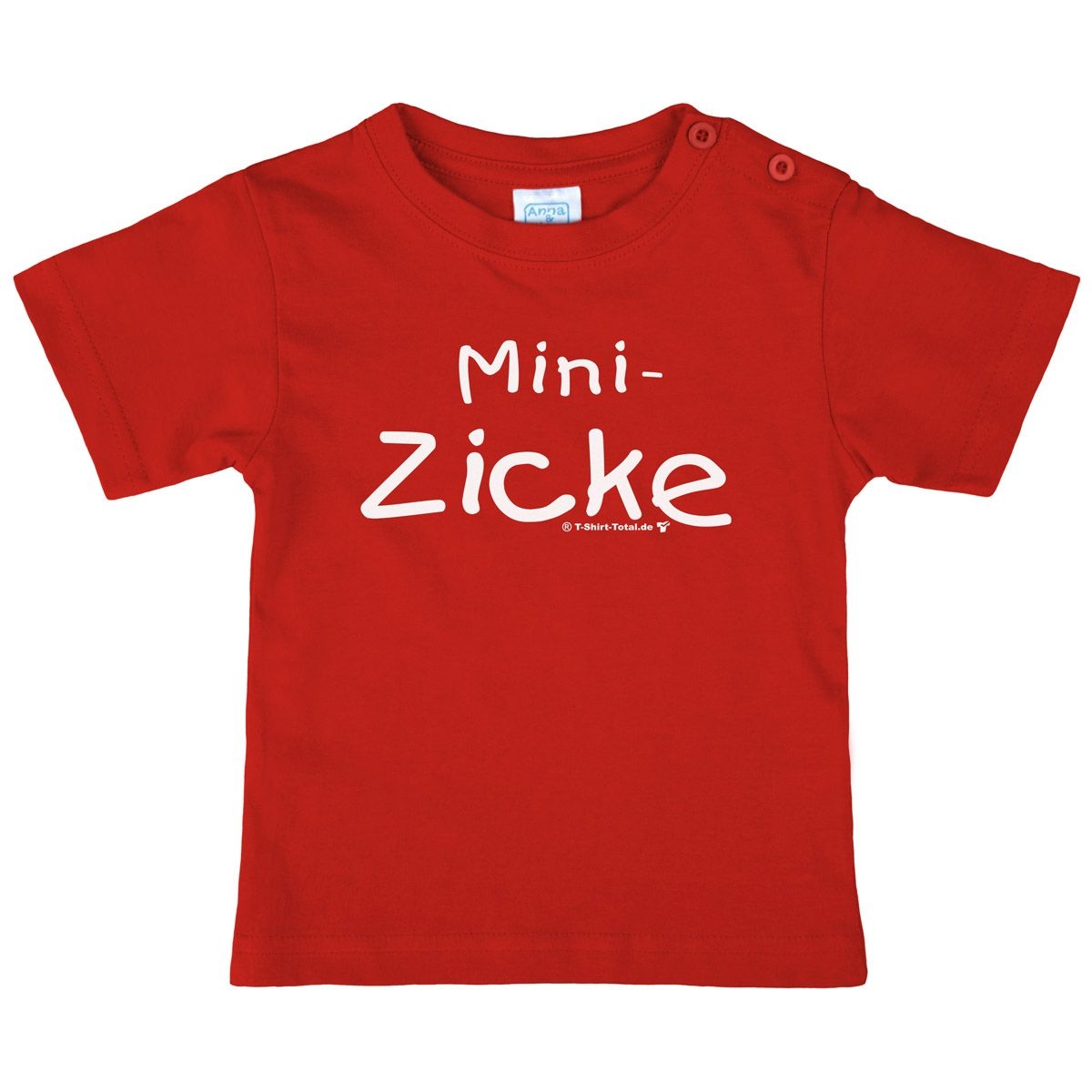 Mini Zicke Kinder T-Shirt rot 80 / 86