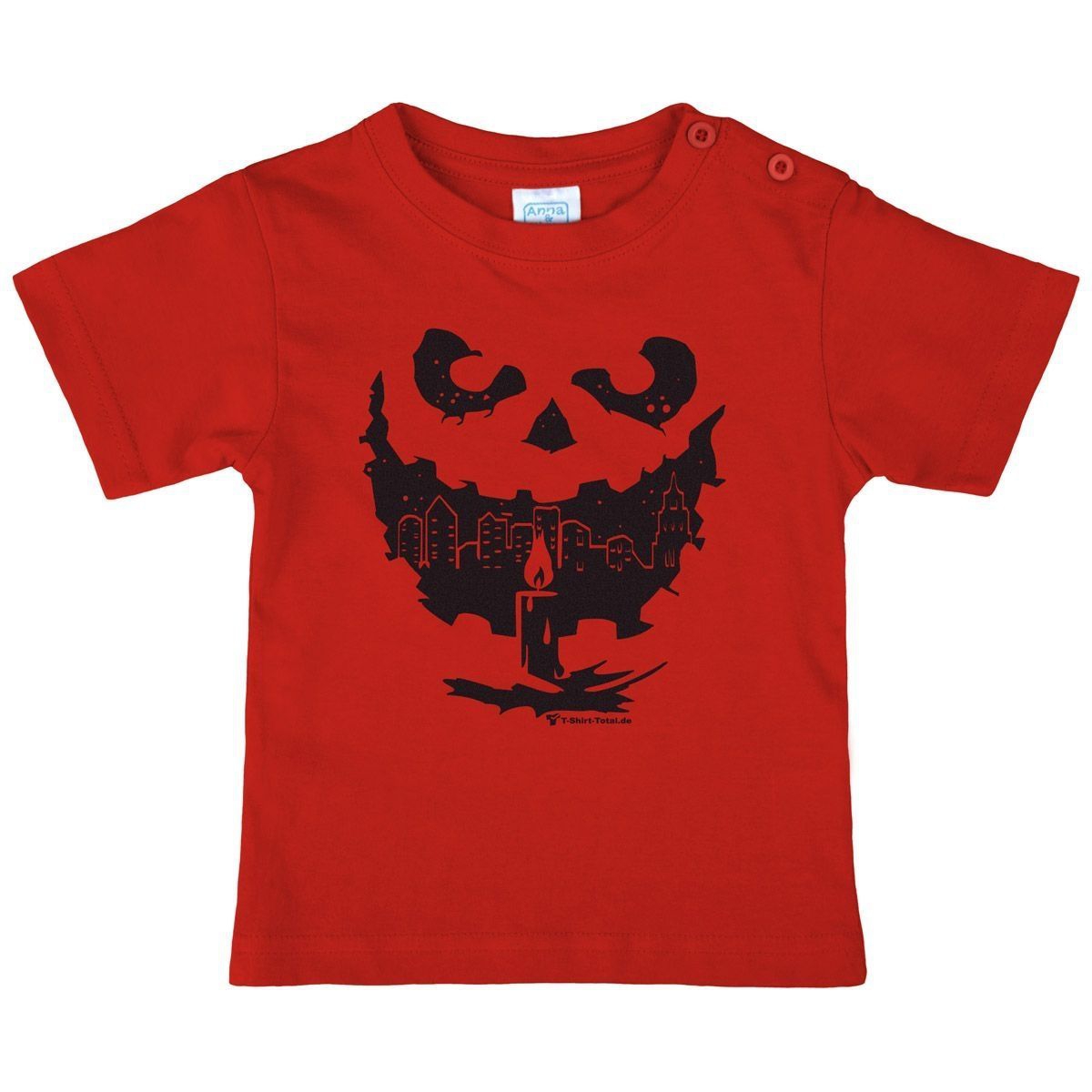 Kürbislaterne Kinder T-Shirt rot 104