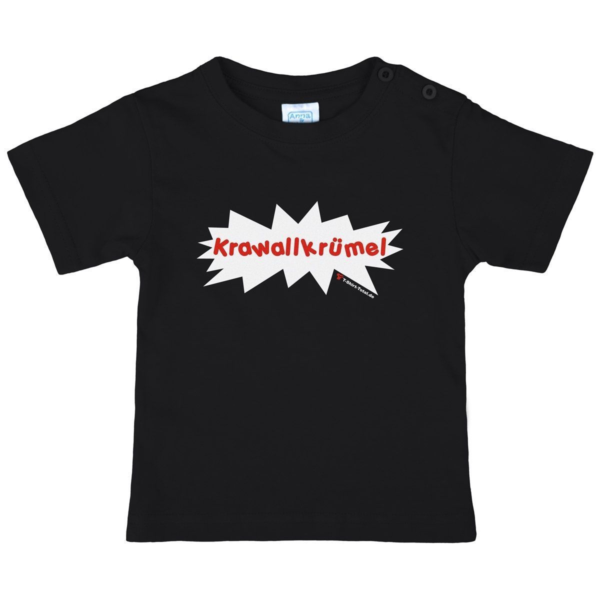 Krawallkrümel Kinder T-Shirt schwarz 134 / 140