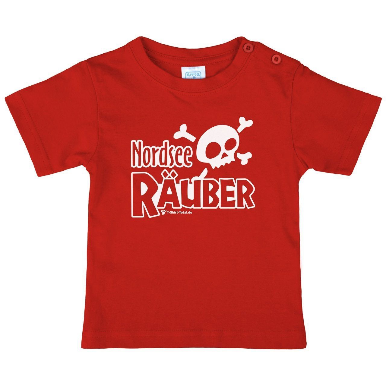 Nordsee Räuber Kinder T-Shirt rot 110 / 116