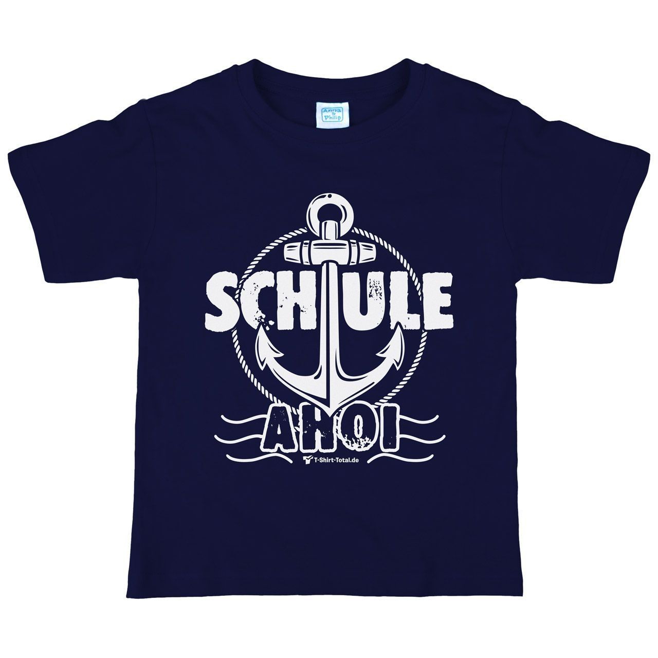 Schule Ahoi Kinder T-Shirt navy 122 / 128